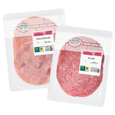 Slagerskwaliteit schouderham of salami